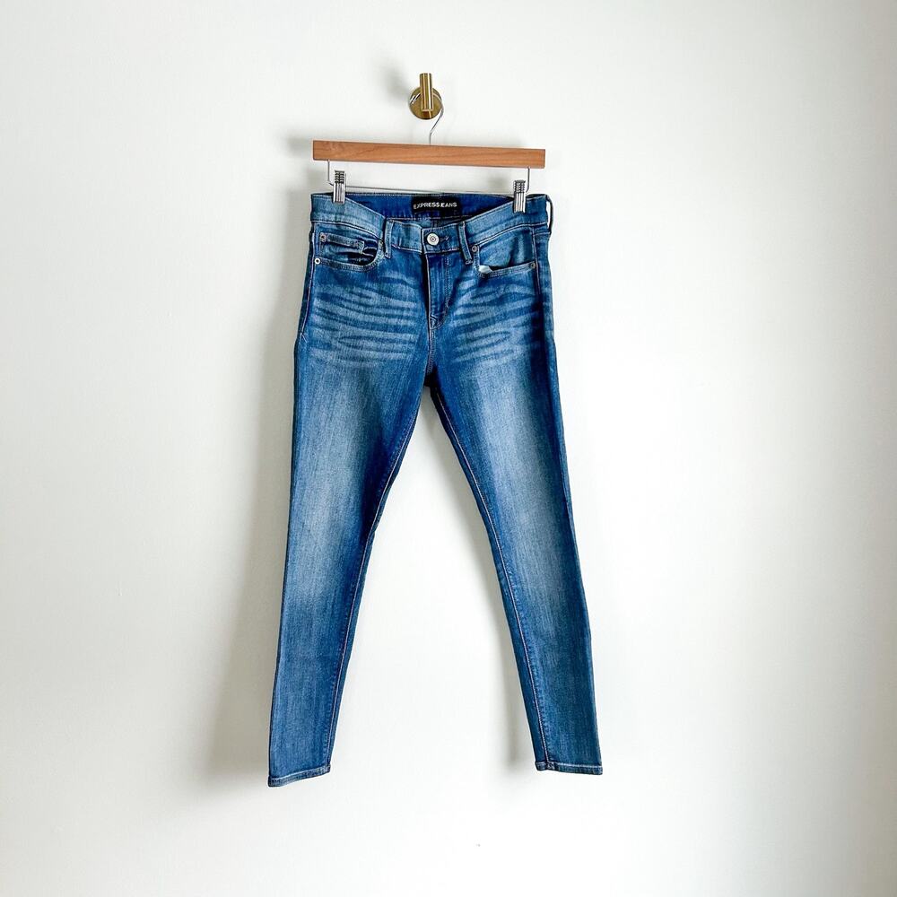 Express Women's Skinny Jeans - Blue